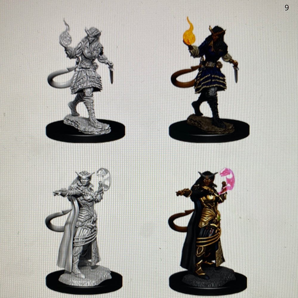 Nolzur’s Marvelous Miniatures: Tiefling Sorcerer Female Wave 15