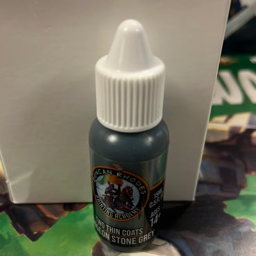 Two thin coats Dungeon Stone Grey