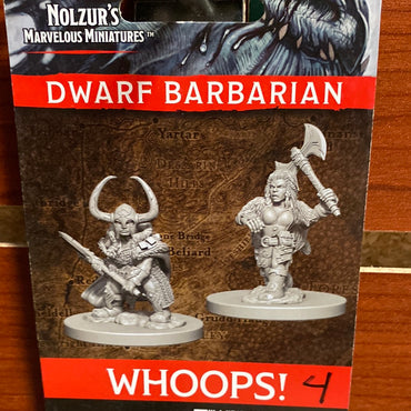 D&D Miniatures Dwarf Barbarian