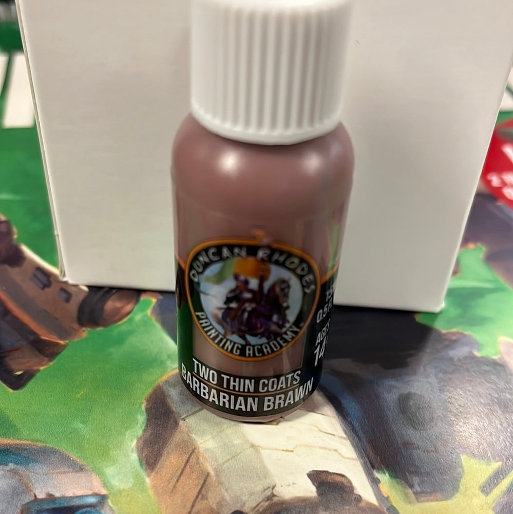 Two thin coats Barbarian Brawn
