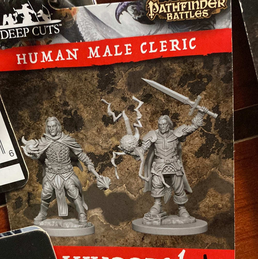 Pathfinder Battles Miniatures Human Male Cleric