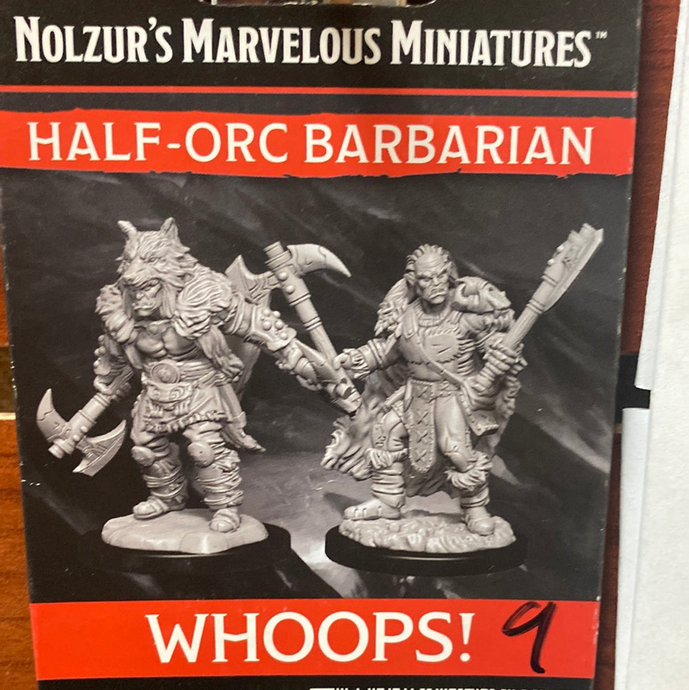 Nolzur’s Miniatures Half-Orc Barbarian Wave 9