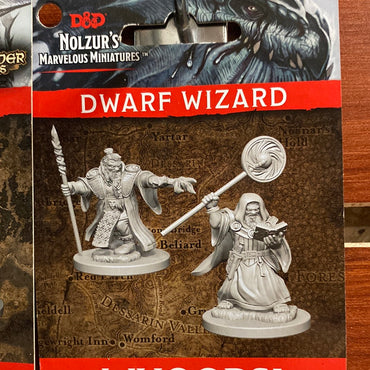 Dungeons and Dragons Miniatures Dwarf Wizard wave 1