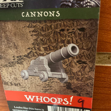 Pathfinder Miniatures Cannons Wave 9