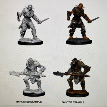 Nolzur’s Marvelous Miniatures: Bugbear Barbarian Male & Bugbear Rogue Female Wave 15