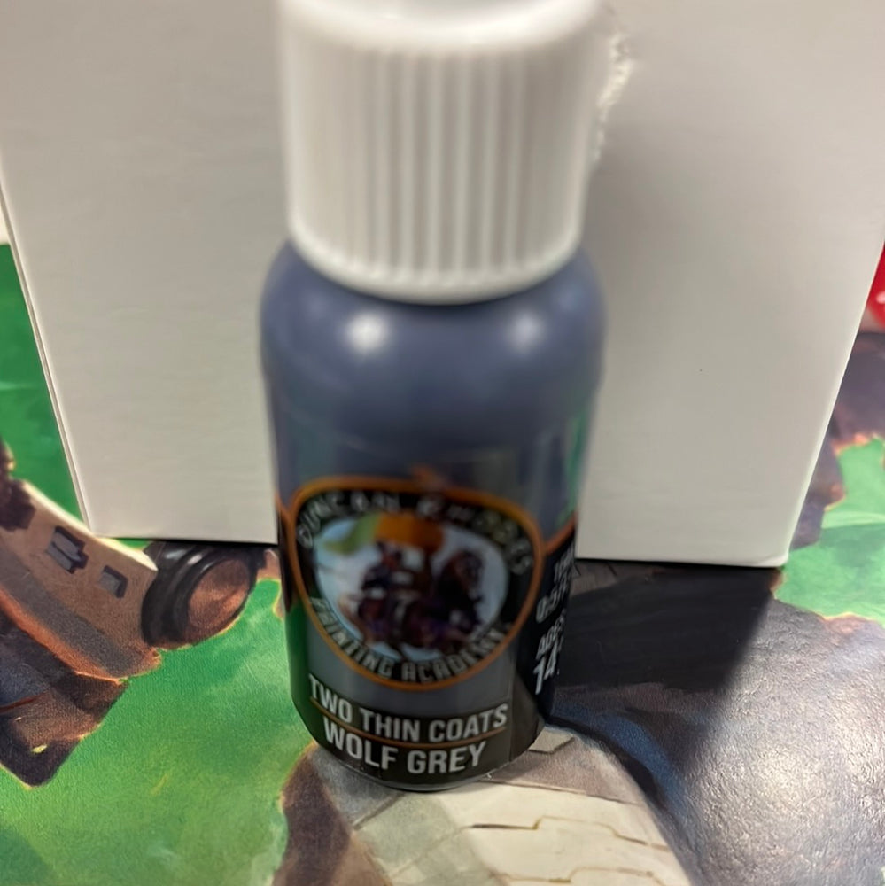 Two thin coats Wolf Grey