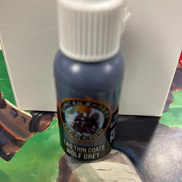 Two thin coats Wolf Grey