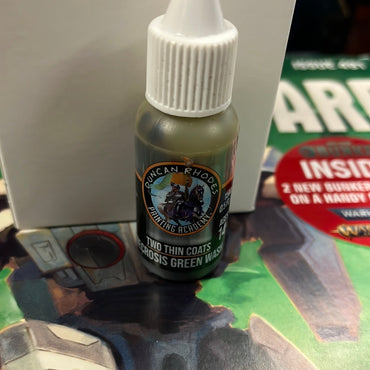 Two thin coats Necrosis Green Wash