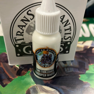 Two thin coats Trooper White