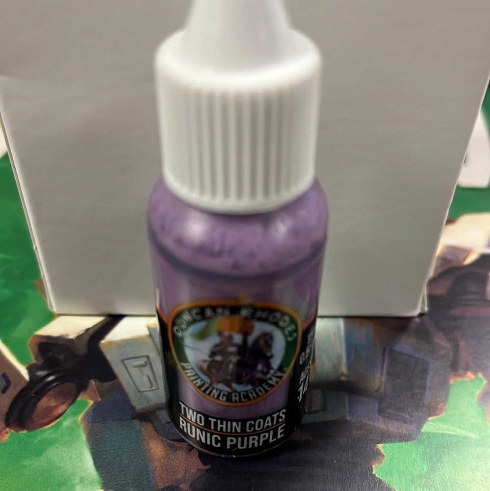 Two thin coats Runic Purple