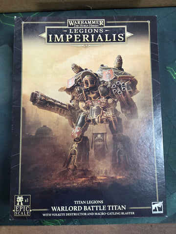 Legion Imperialis - Warlord Battle Titan with Volkite Destructor and Macro Gatling Blaster