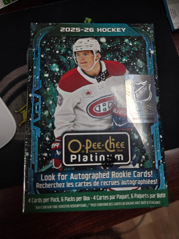 2025-26 Upper Deck O-Pee-Chee Platinum Hockey Blaster Box