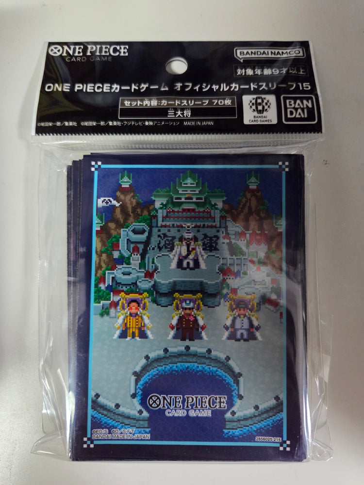One Piece Card Game Official Sleeves - The Three Admirals (70-Pack) - Bandai Card Sleeves