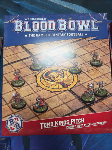 Blood Bowl - Tomb Kings Team Pitch and Dugouts