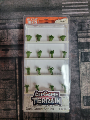 All Game Terrain - Tufts Dark Green Shrubs