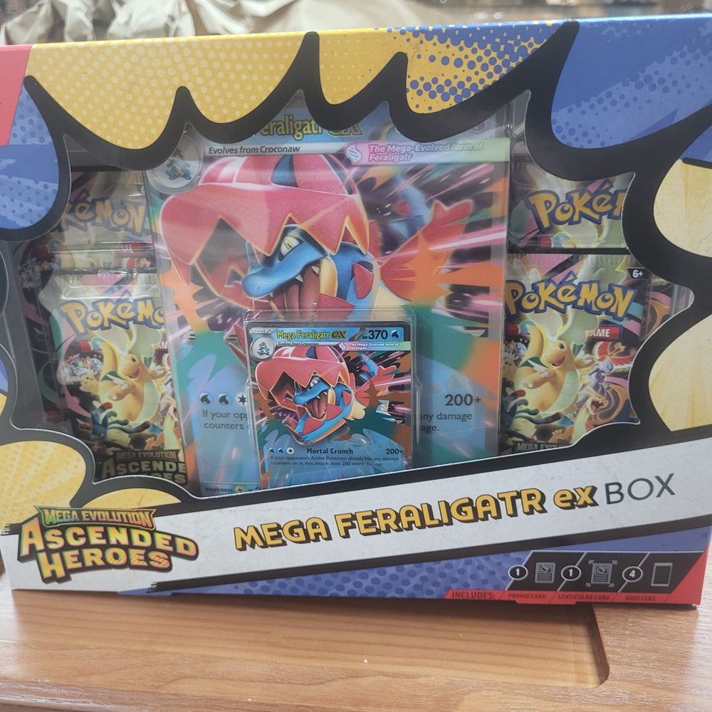 Ascended Heroes Mega Feraligatr EX box