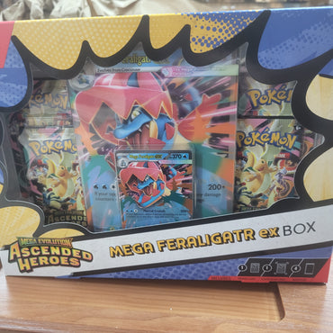 Ascended Heroes Mega Feraligatr EX box