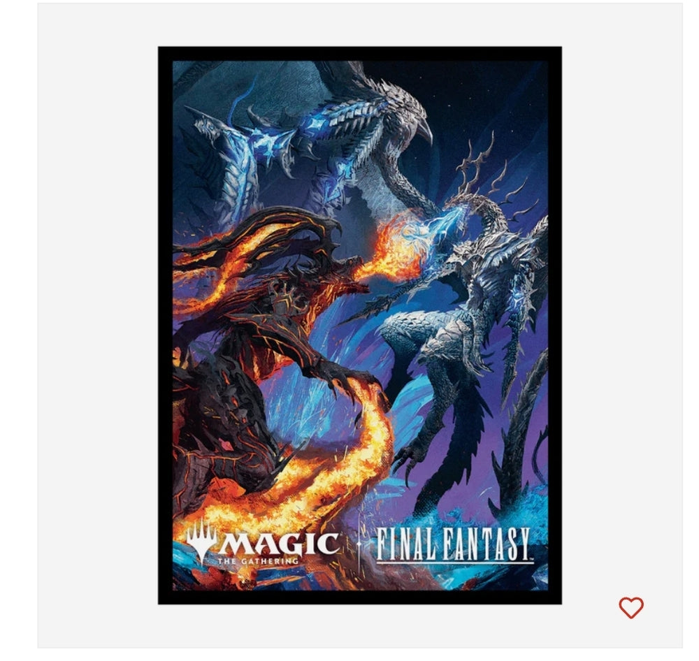 Bahamut and Ifrit 100ct Deck Protector Sleeves
