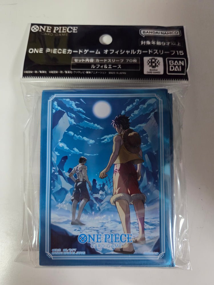 One Piece Card Game Official Sleeves - Luffy & Ace (70-Pack) - Bandai Card Sleeves