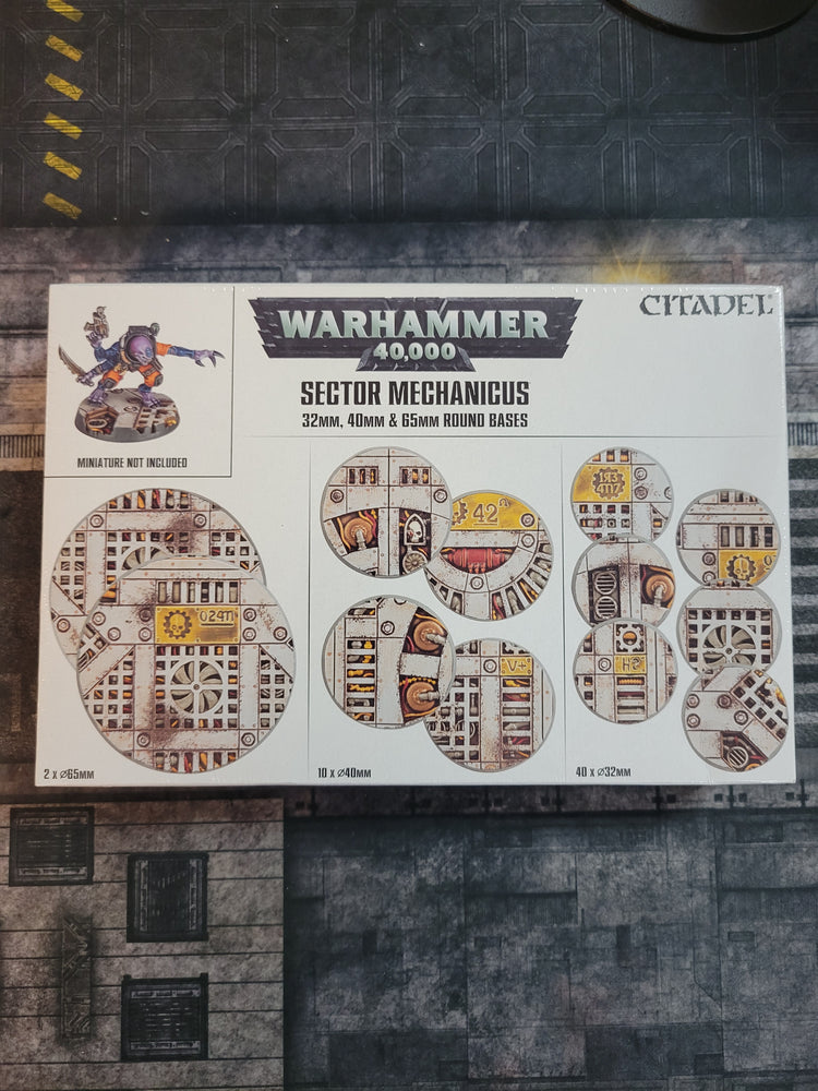 Warhammer 40k - Sector Mechanicus Round Bases