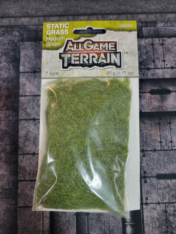 All Game Terrain - Static Grass Medium Green 7mm