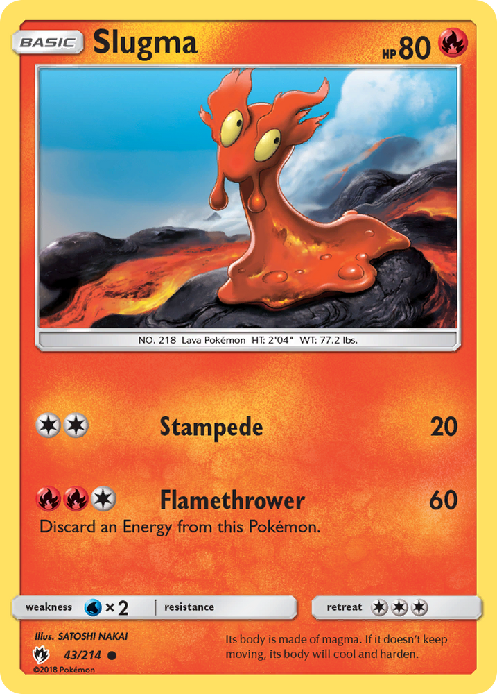 Slugma (43/214) [Sun & Moon: Lost Thunder]