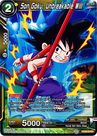 Son Goku, Unbreakable Will (EX06-23) [Special Anniversary Set]