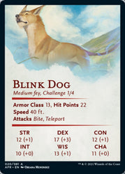 Blink Dog Art Card [Dungeons & Dragons: Adventures in the Forgotten Realms Art Series]