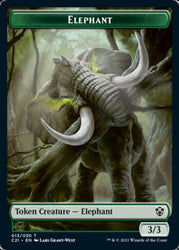 Frog Lizard // Elephant Token [Commander 2021 Tokens]