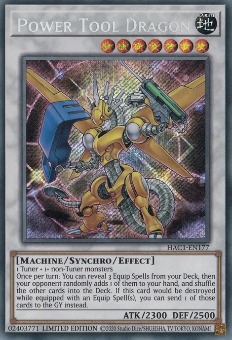 Power Tool Dragon [HAC1-EN177] Secret Rare