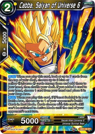 Cabba, Saiyan of Universe 6 (XD1-06) [Assault of the Saiyans]