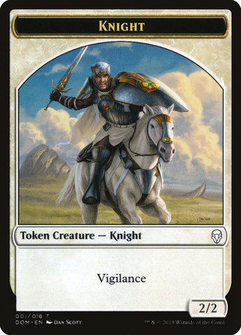 Knight Token (001/016) [Dominaria Tokens]