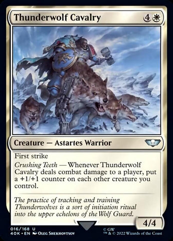Thunderwolf Cavalry (Surge Foil) [Universes Beyond: Warhammer 40,000]