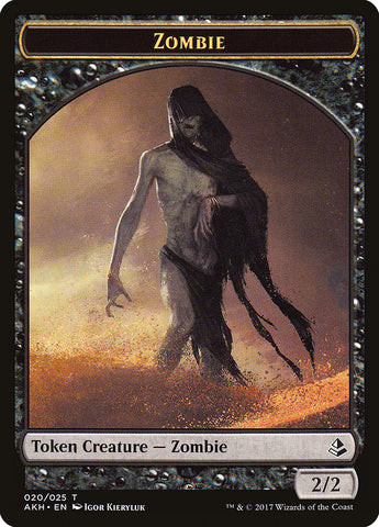 Steadfast Sentinel // Zombie Double-sided Token [Hour of Devastation Tokens]