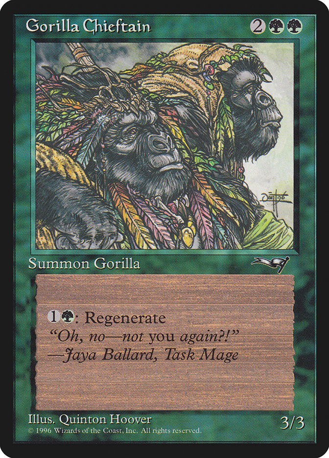 Gorilla Chieftain (Two Gorilla Art) [Alliances]
