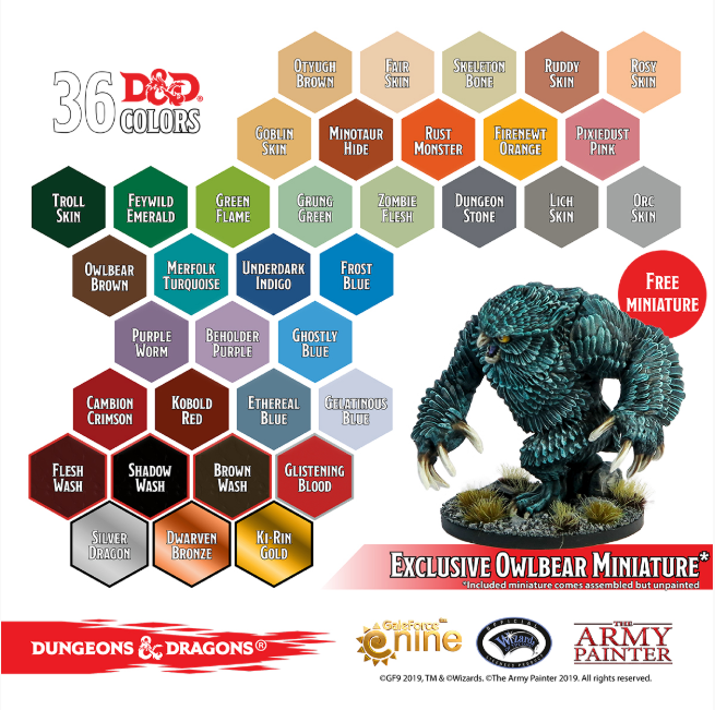 D&D Monsters Paint Set - Baxter's Game Store