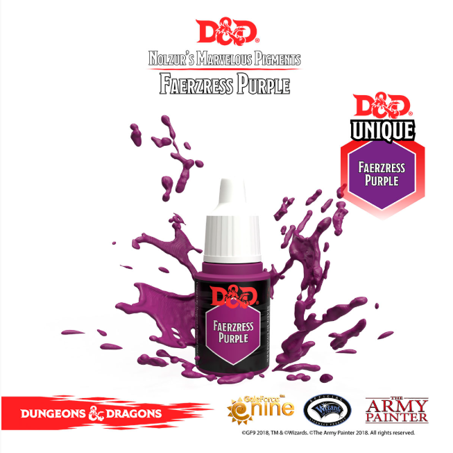 D&D Unique Warpaint: Faerzress Purple - Baxter's Game Store