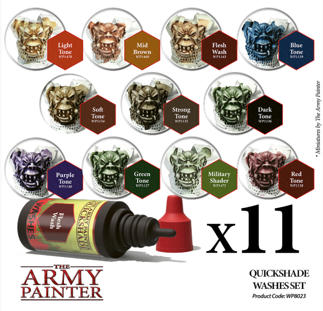 Quickshade Washes Set | The Army Painter Samples