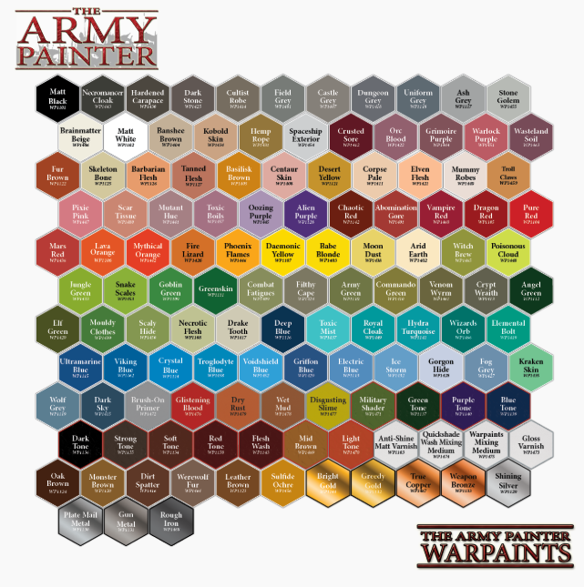 The Army Painter Warpaints Colors