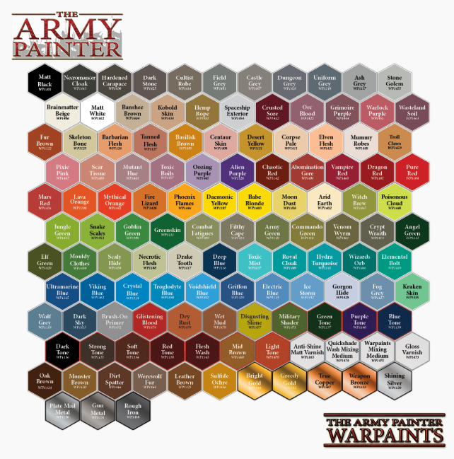 The Army Painter Warpaints Colors