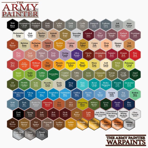 The Army Painter Warpaints Colors