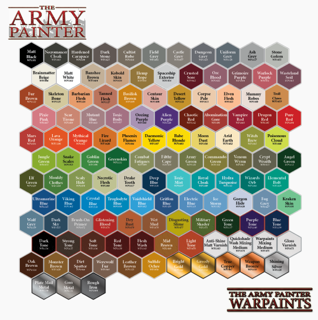 The Army Painter Warpaints Colors