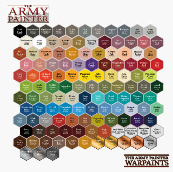 The Army Painter Warpaints Colors