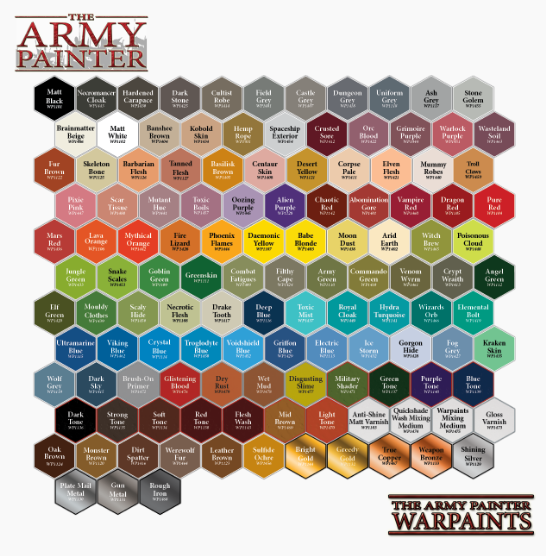 The Army Painter Warpaints Colors