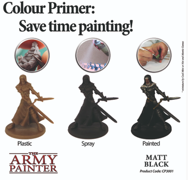 Matt Black Colour Primer | The Army Painter Example