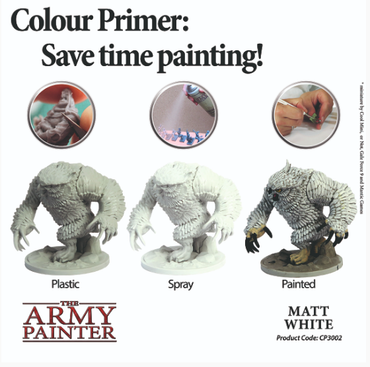 Matt White Undercoat | Colour Primers | The Army Painter Example