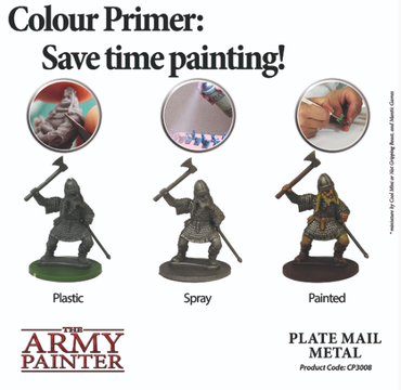Plate Mail Metal | Colour Primers | The Army Painter Example