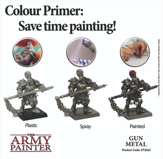Gun Metal | Colour Primers | The Army Painter Example