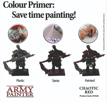 Chaotic Red | Colour Primers | The Army Painter Sample