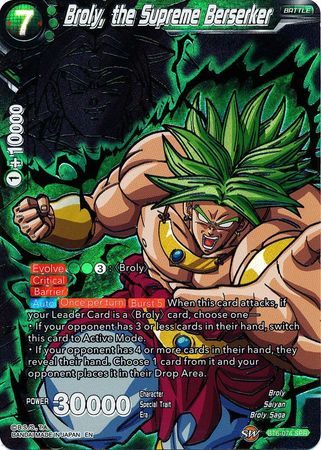 Broly, the Supreme Berserker (SPR) (BT6-074_SPR) [Destroyer Kings]